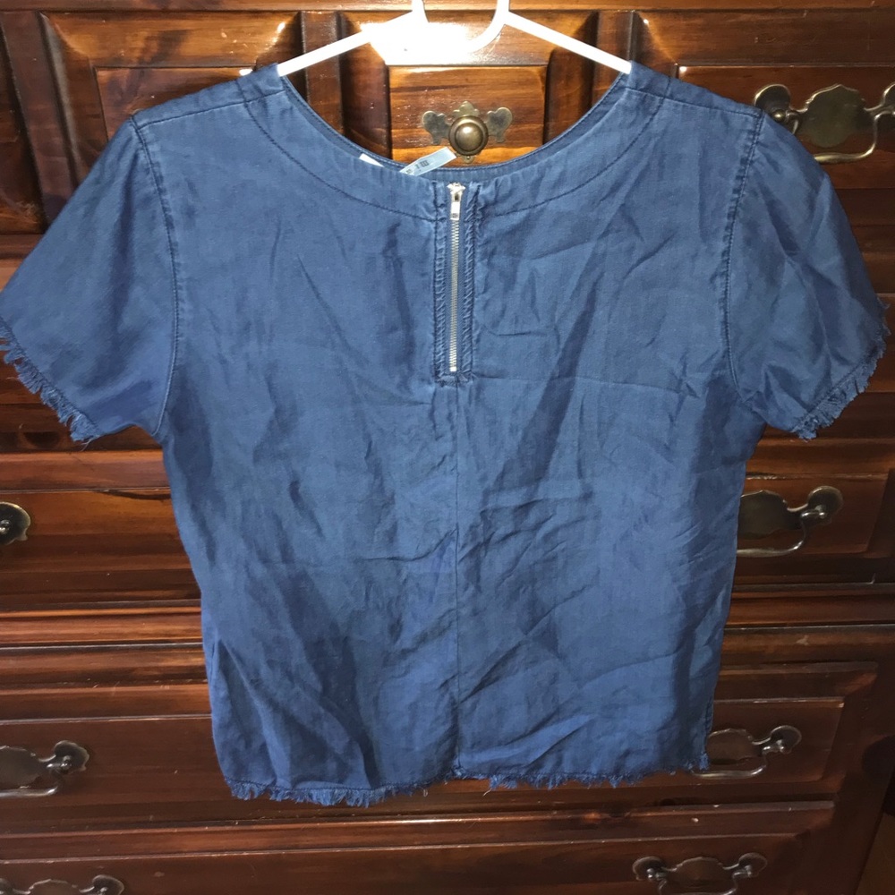 Dark Chambray Blouse
